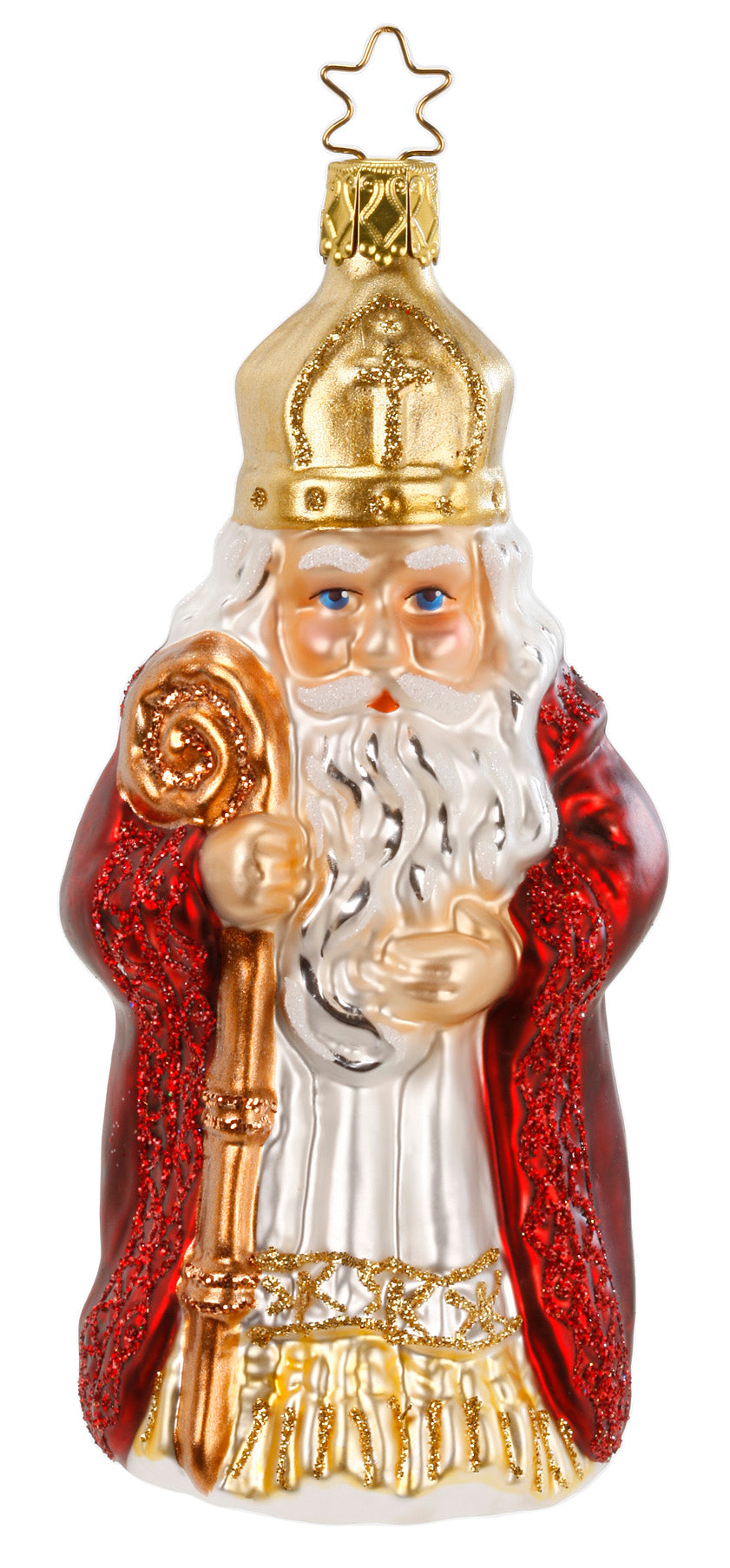 Weihnachtsbaumanhänger Motiv St Nikolaus von Inge Glas