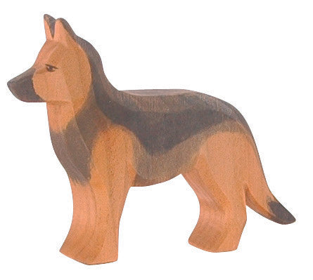 Schäferhund stehend Holzspielfigur von Ostheimer
