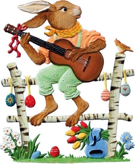 Hase spielt Gitarre 2014 Zinnfigur von Wilhelm Schweizer