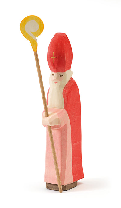 St Nikolaus Spielfigur aus Holz von Ostheimer