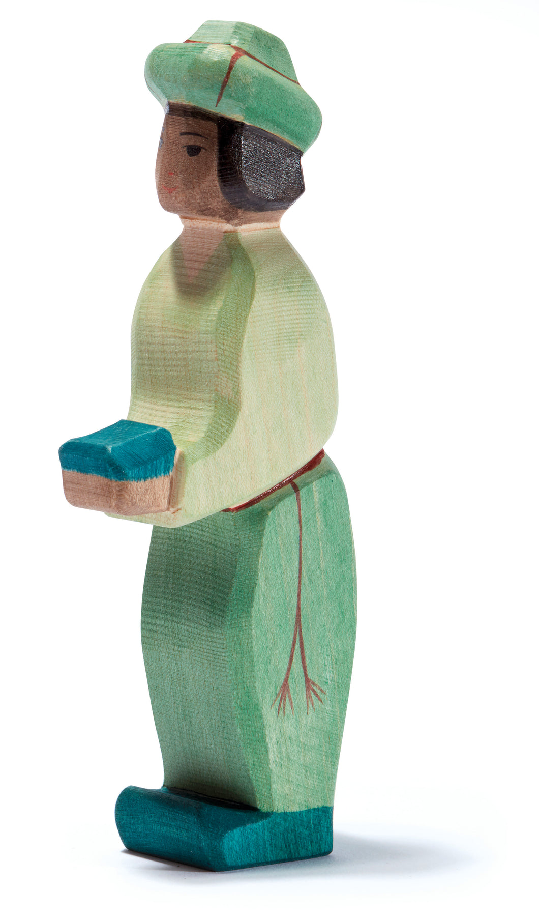 König grün orientalisch Spielfigur aus Holz von Ostheimer