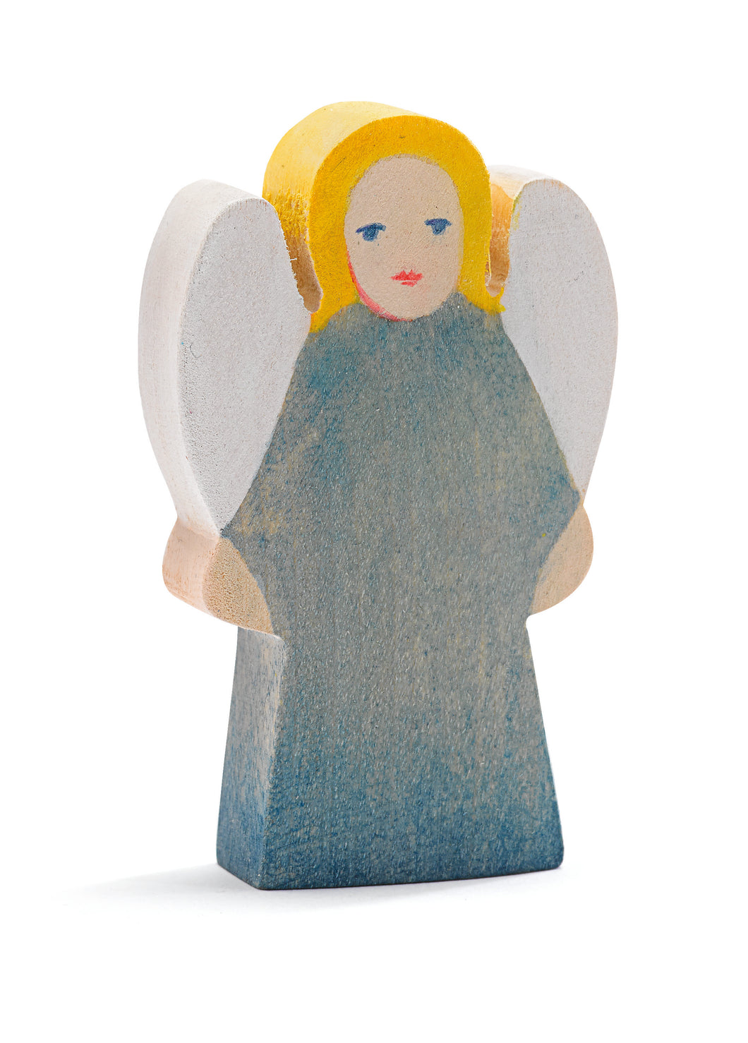 Engel blau Spielfigur aus Holz von Ostheimer